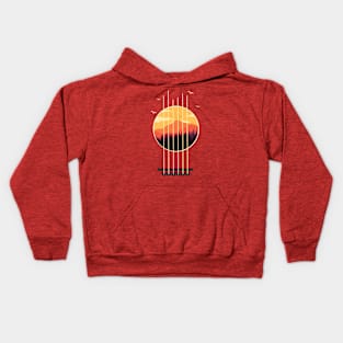 Calm of the guitar Kids Hoodie